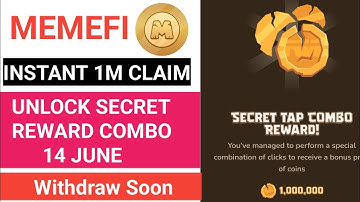 MEMEFI SECRET REWARD COMBO REVEALED | MemeFi Secret Tap Combo 14 June | Memefi Secret Code #Memefi