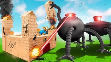 Can OMNIDROIDS break into my FORT?! (Gmod Sandbox)
