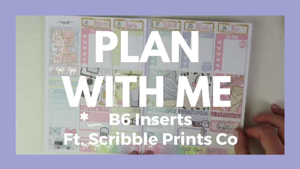 B6 INSERTS // Plan With Me - Scribble Prints Co!