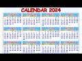 Calendar 2024 with Holidays | Kalendar 2024 | Hindu festival with holidays 2024 | Calendar 2024