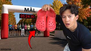 LØBER ET MARATHON I CROCS!