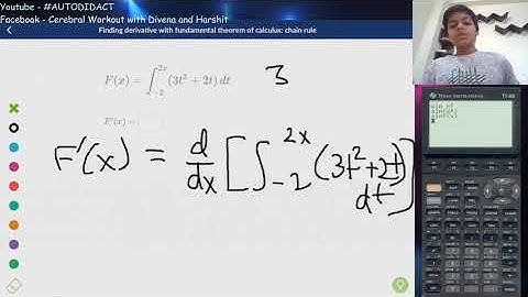 Finding derivative with fundamental theorem of calculus: chain rule (Exercise in Integration)