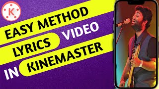 Lyrics video editing in kinemaster | How to make status video in kinemaster app screenshot 1