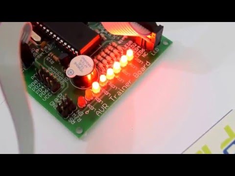 LED Pattern 4 with AVR ATmega32 Microcontroller by ABLab Solutions