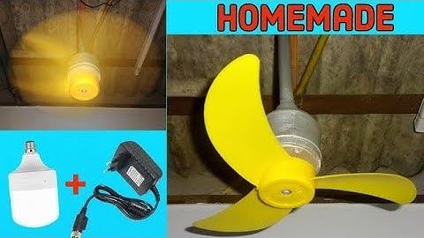 How To Make Ceiling Fan From Old LED Bulb ||DIY Ceiling Fan|| HOMEMADE