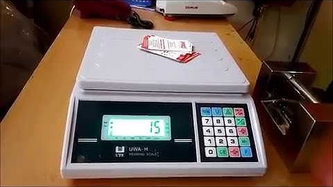 Hướng dẫn hiệu chuẩn cân điện tử 30kg UWA-H