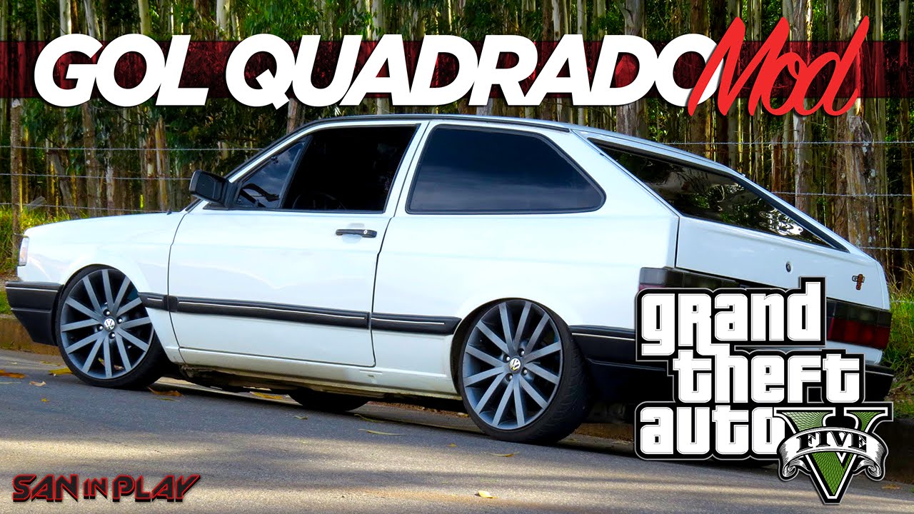 GTA V PC: GOL QUADRADO! Primeiro MOD de Carros Nacionais! 