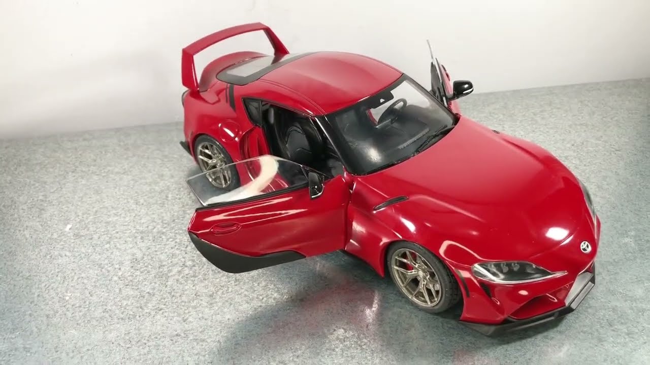 Voiture Miniature de Collection - SOLIDO 1/18 - TOYOTA GR Supra  Streetfighter - 2023 - Red - 1809001