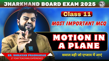 Motion in a plane most Important MCQ | JAC Board Exam 2025 | Class 11 Physics Chapter 4 MCQ