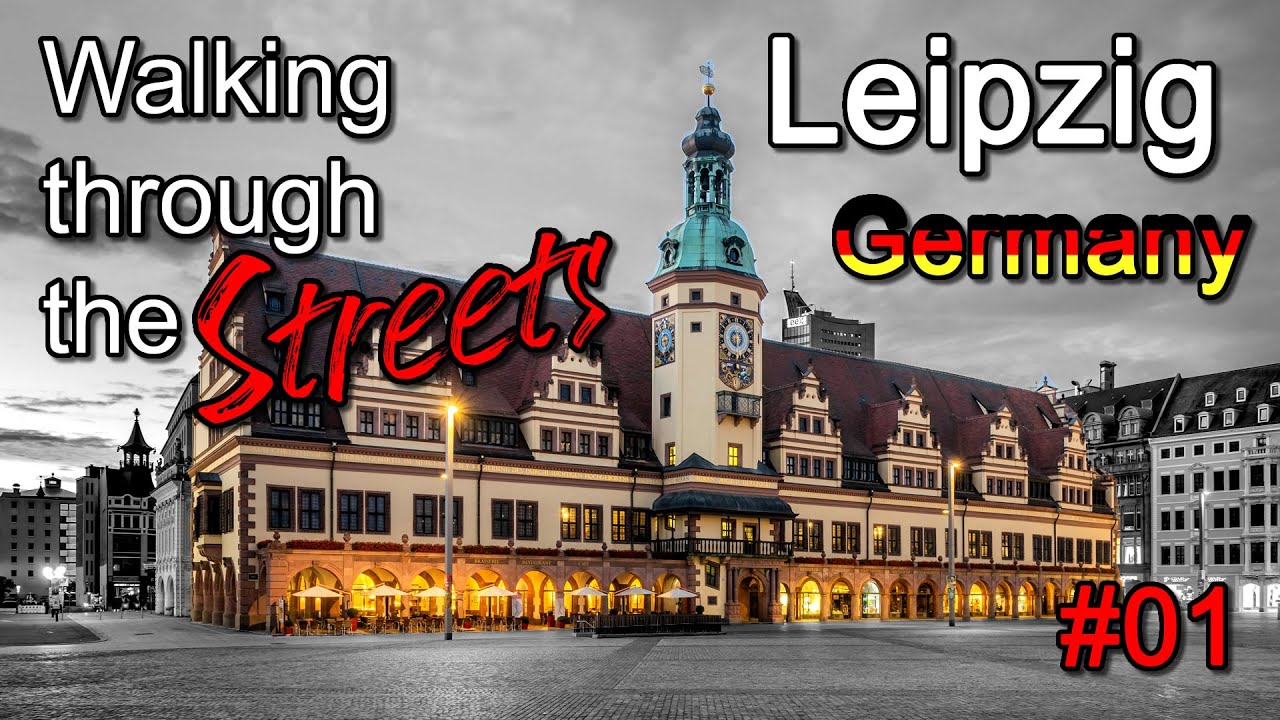 Laufen durch Leipzig | Deutschland | 4k 60fps ULTRA HD (UHD)