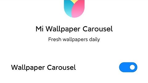 redmi note 8 pro wallpaper carousel not working