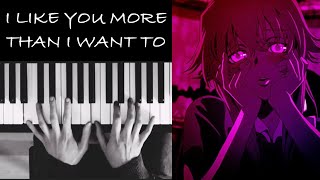 DethTech - I Like You More Than I Want To - Piano Cover w/ lyrics - BODO screenshot 5