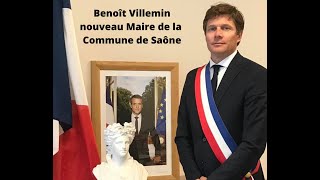 Intronisation du nouveau Maire de Saône