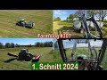 Farmvlog 307 1 schnitt 2024  raps mulchen