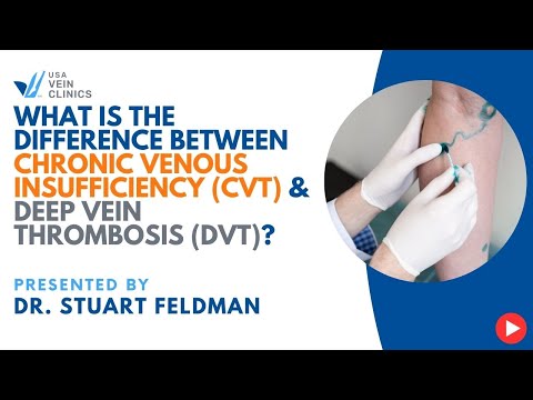 What is the difference between Chronic Venous Insufficiency (CVT) & Deep Vein Thrombosis (DVT)?