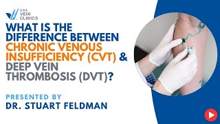What is the difference between Chronic Venous Insufficiency (CVT) & Deep Vein Thrombosis (DVT)?