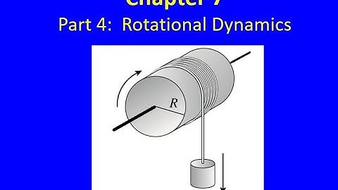 Chapter 07 Part 4:  Rotational Dynamics