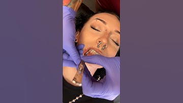 Snake Bites 🐍🫦 Lip Piercings #shorts #piercings