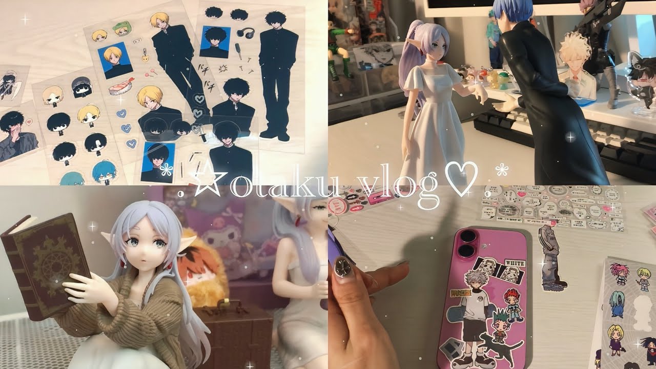 ʚ오타쿠브이로그ɞ ྀི|통판뜯고 피규어뜯고 폰꾸하는＞ ̫＜ ♡◦사카데이통판◦헌헌통판◦프리렌피규어◦폰꾸◦사카모토데이즈◦헌터x헌터◦장송의프리렌