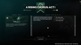 Episode Echoes Act 1 - A Rising Chorus Act1 Destiny 2 - Part 1