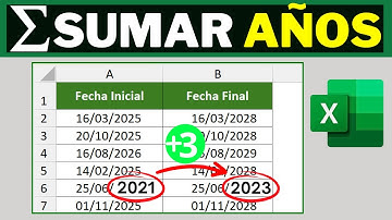 📆Cómo SUMAR AÑOS a una FECHA en Excel como un PRO