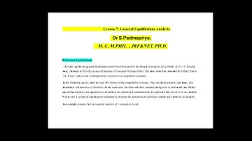 General equilibrium analysis (Microeconomics) | #economics #economy #education #learning