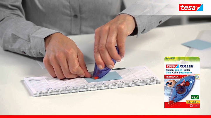 Trwałe i czyste klejenie? Gwarantuje to jednorazowy klej w taśmie tesa® Roller ecoLogo®!