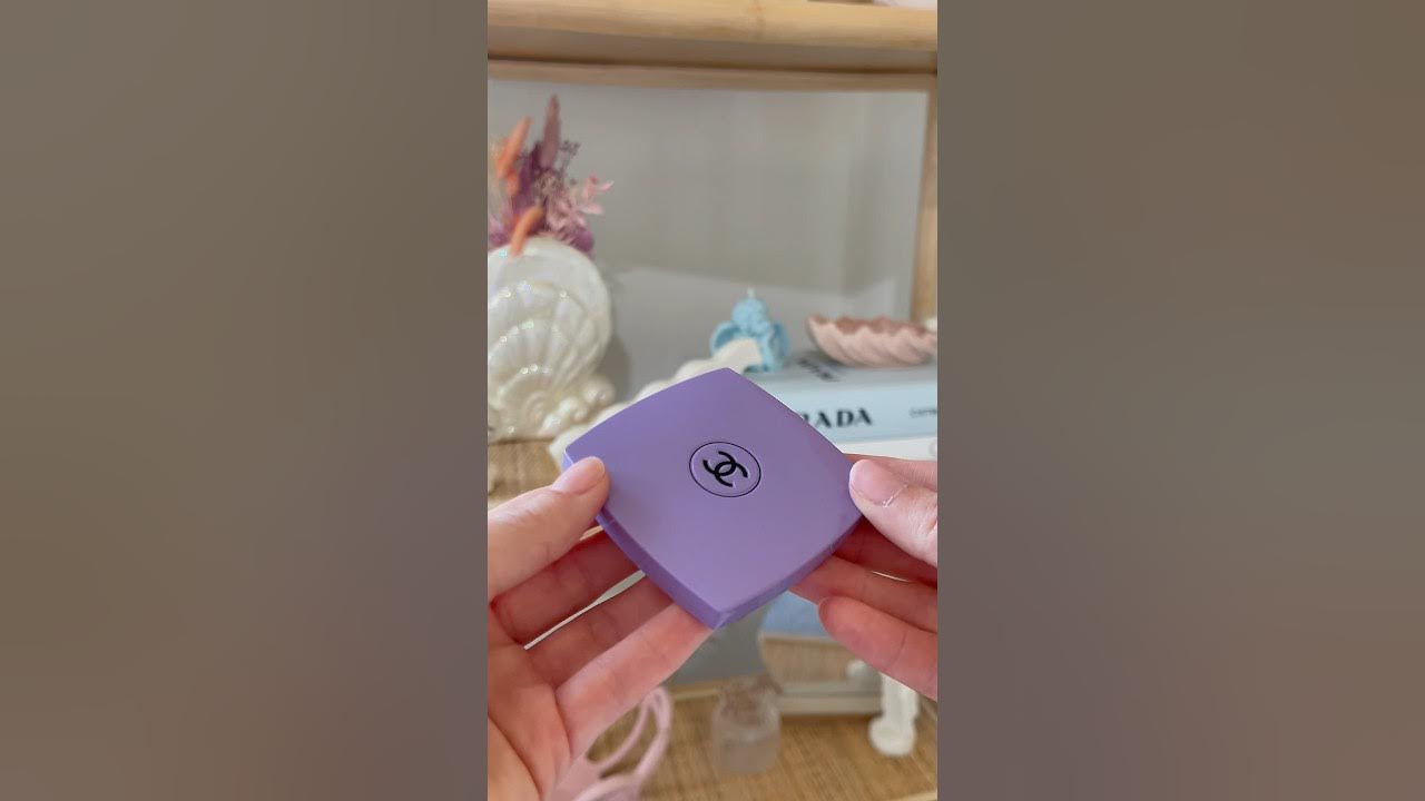 Chanel Double Compact Mirror💜 #viral #beauty #chanel #unboxing