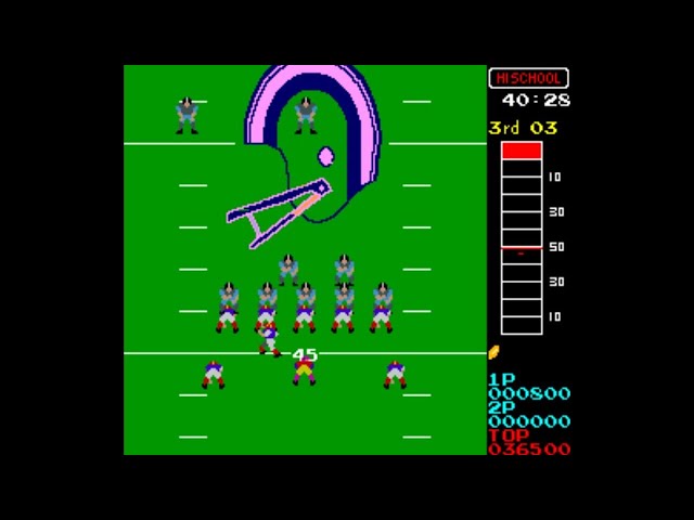10-Yard Fight [Arcade Longplay] (1983) Irem {Japan} - YouTube