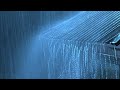 🔴 Heavy Rain on a Tin Roof for Sleeping 24/7, Sleep Instantly with Rain Sounds & Thunder at Night