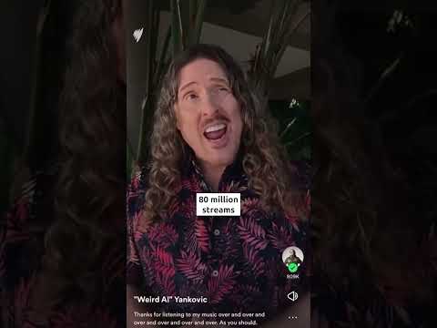 Musician and comedian "Weird Al" Yankovic jokes about Spotify’s artist payout system for Wrapped2023