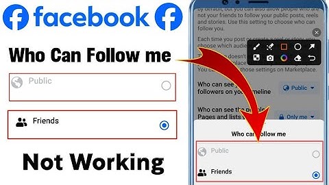 Who Can Follow Me On Facebook Setting Not Working||Facebook Who Can Foollow Me On Not Public