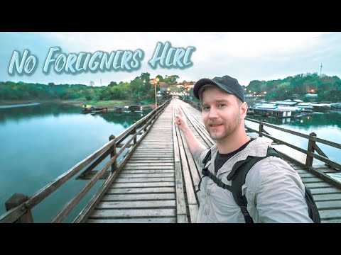 No Foreigners Here / Hidden Paradise in Kanchanaburi Thailand / Sangkhlaburi Tour 2022