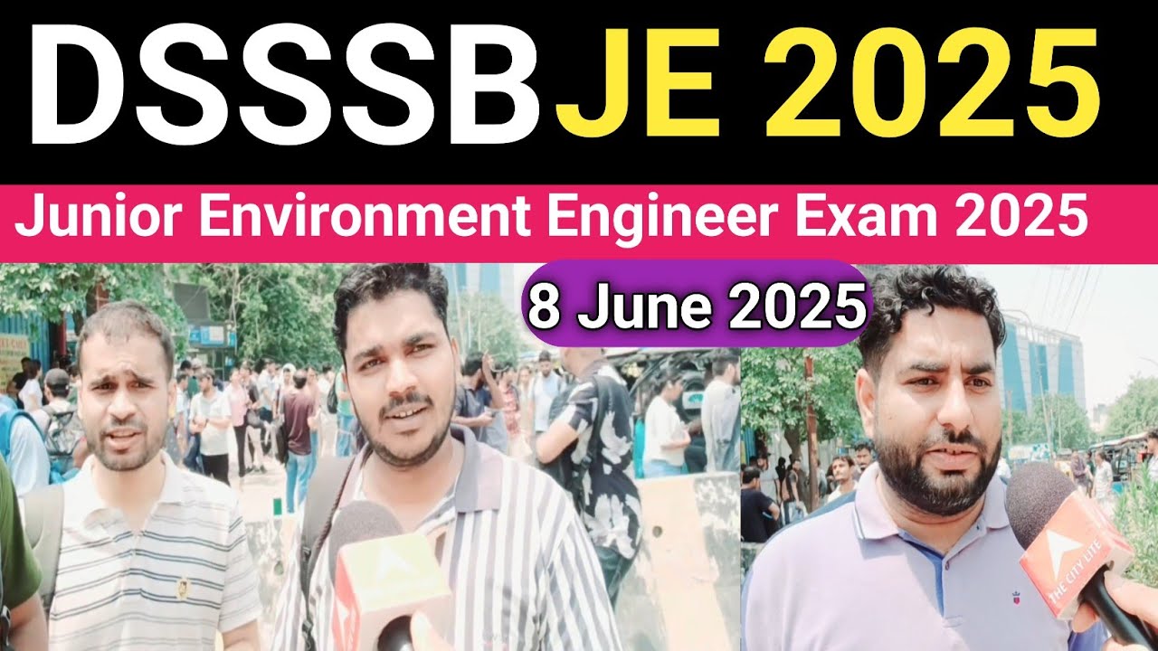 DSSSB JE(Environment)Exam Review 2025