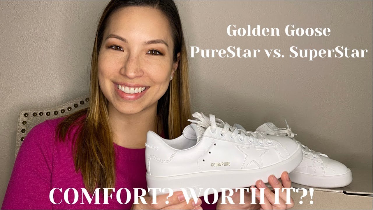 GOLDEN GOOSE SNEAKERS: PureStar vs. SuperStar- mini review and first  impressions, comfort, mod shots - YouTube