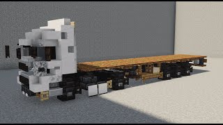 【Minecraft】Container semi-trailer Tutorial (1.5:1)