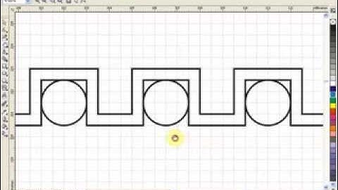 vẽ đường viền cơ bản trong Corel