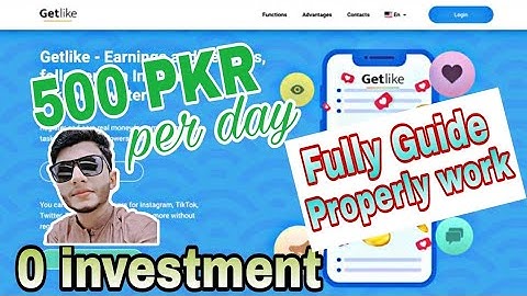 how to create getlike.io Account & completely Guide Earn 500 PKR Per Day Zero investment😱💯