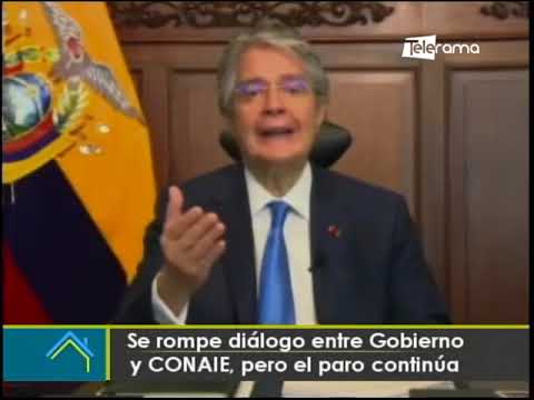 Se rompe diálogo entre gobierno y CONAIE, pero el paro continúa