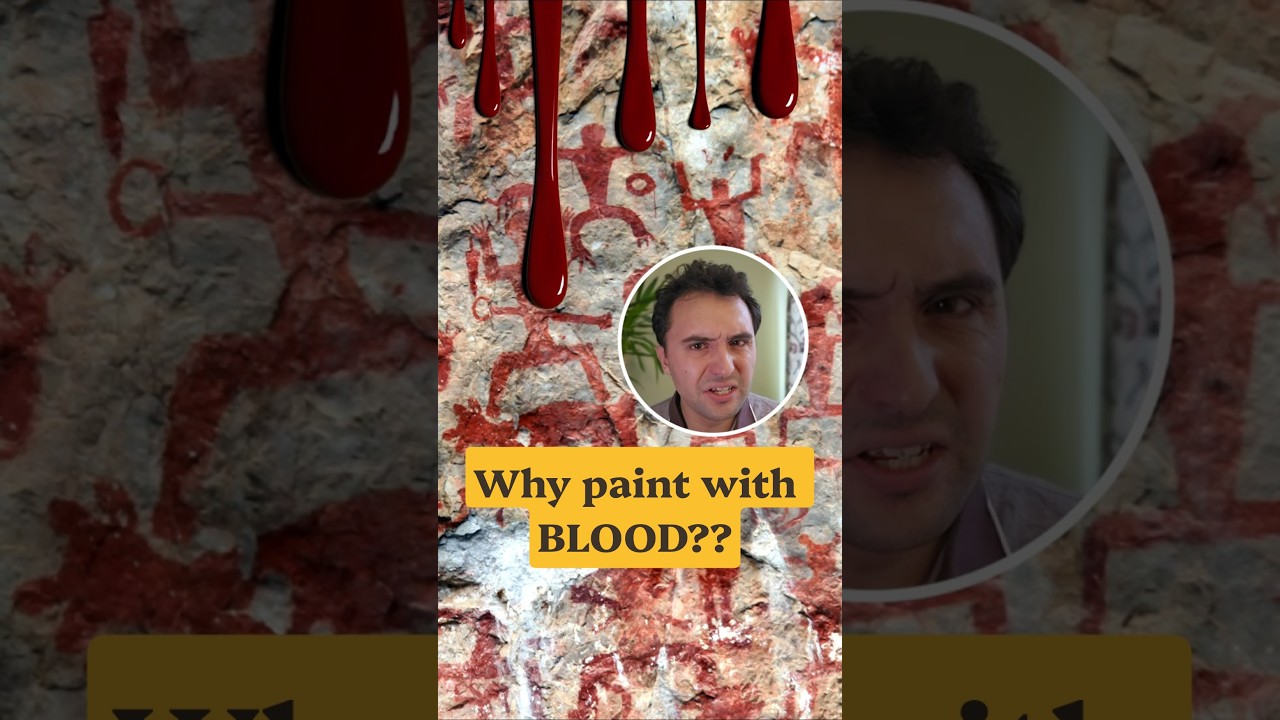 Was this art painted in human BLOOD?