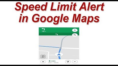Maximum Speed Limit Alert in Google Maps ! New feature in Google Maps