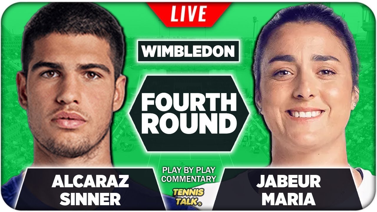 ALCARAZ vs SINNER JABEUR vs MERTENS Wimbledon 2022 Live Tennis Play-by-Play