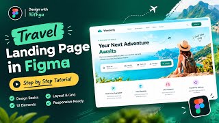Figma Landing Page Design Tutorial 2026 | Step-by-Step for Beginners | Figma Basics #03