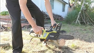 Cưa xích pin Ryobi 18v cũ giá chưa tới 1 triệu - La cà tivi.