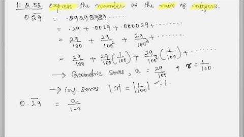 Calc 2 - 11.2.52 Express a number as the ratio of two integers