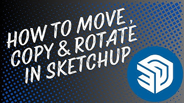 How to move , copy and rotate in sketchup | sketchup tutorials