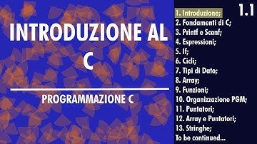 1.Introduzione al Linguaggio C