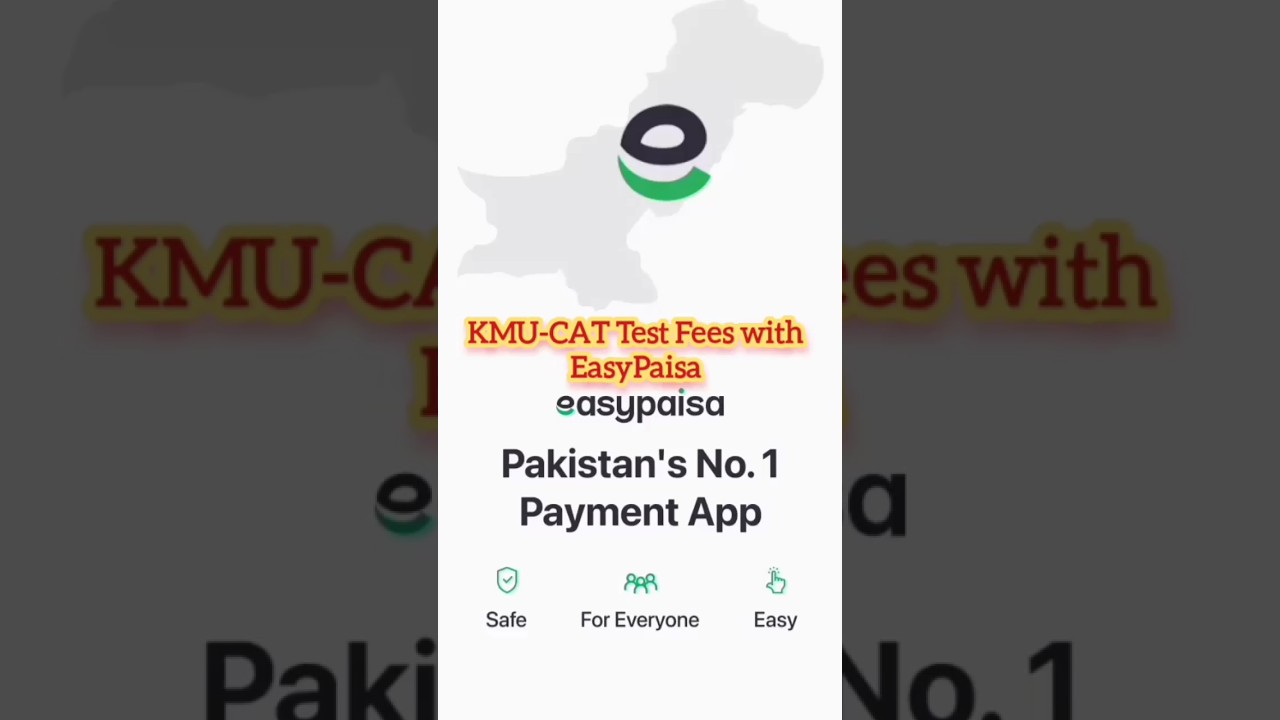How to Pay KMU CAT Test Fees with EasyPaisa | kmu-cat fees with easypaisa | kmu cat fees