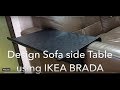 IKEA laptop support to Sofa Side table