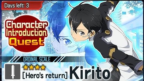 Ordinal Scale Introduction Kirito! Sword Art Online Memory Defrag #11 1/2